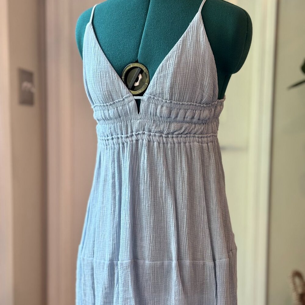 Cotton stretchy mini dress